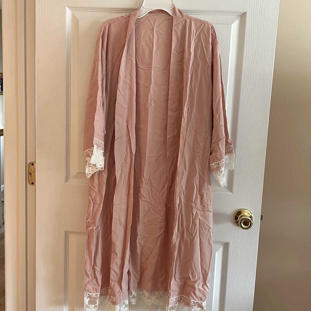 Never before worn bridesmaids robes in blush